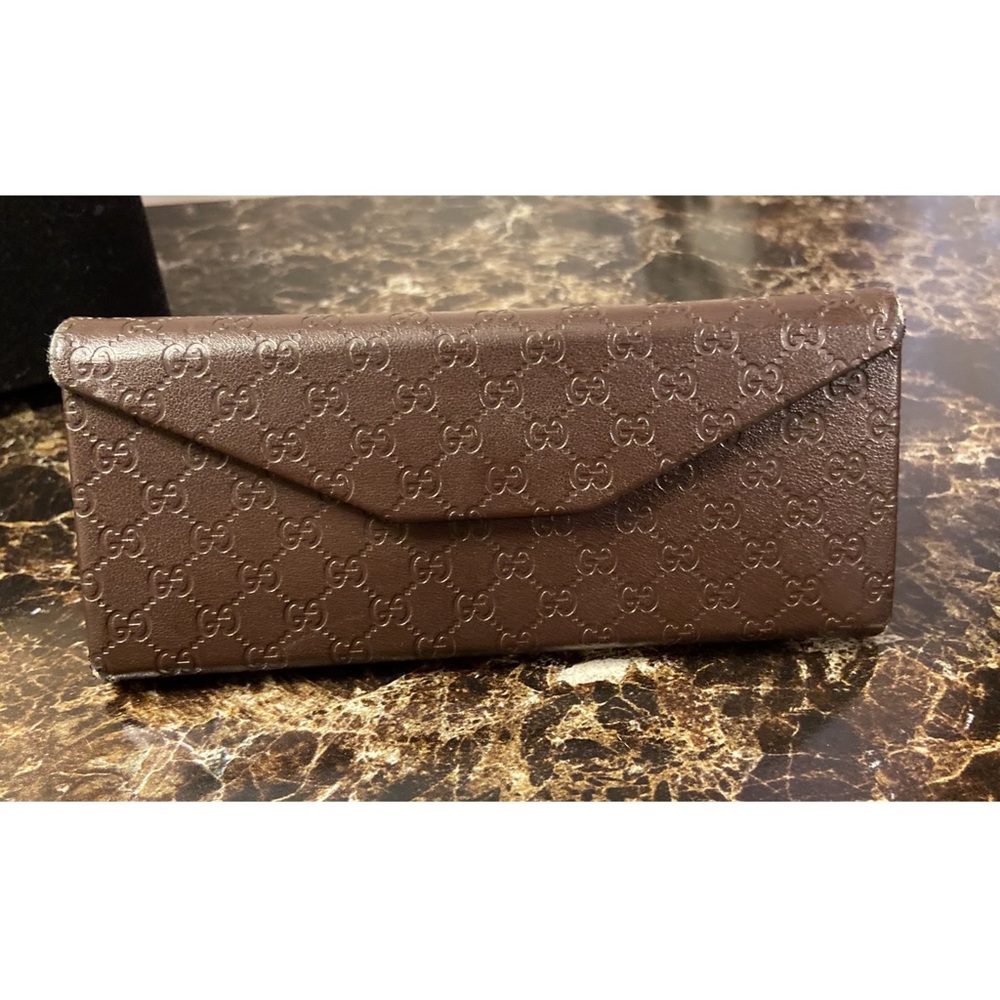 Authentic GUCCI Leather Sunglass Case